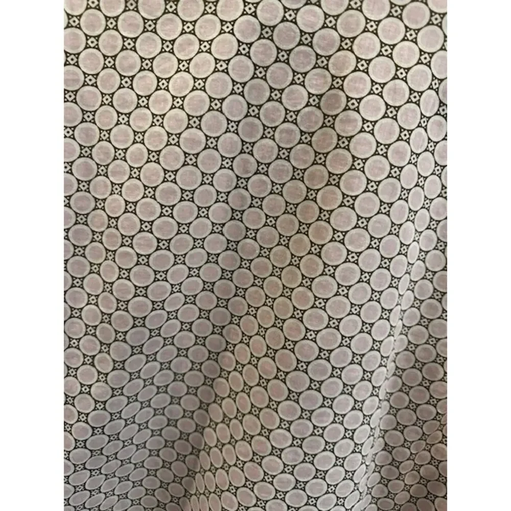 Boden Geo Dot Cotton Button Down Blouse Size: 10 Pink/Brown Pattern - Picture 8 of 10